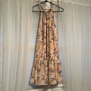 Eye of the needle floral dress